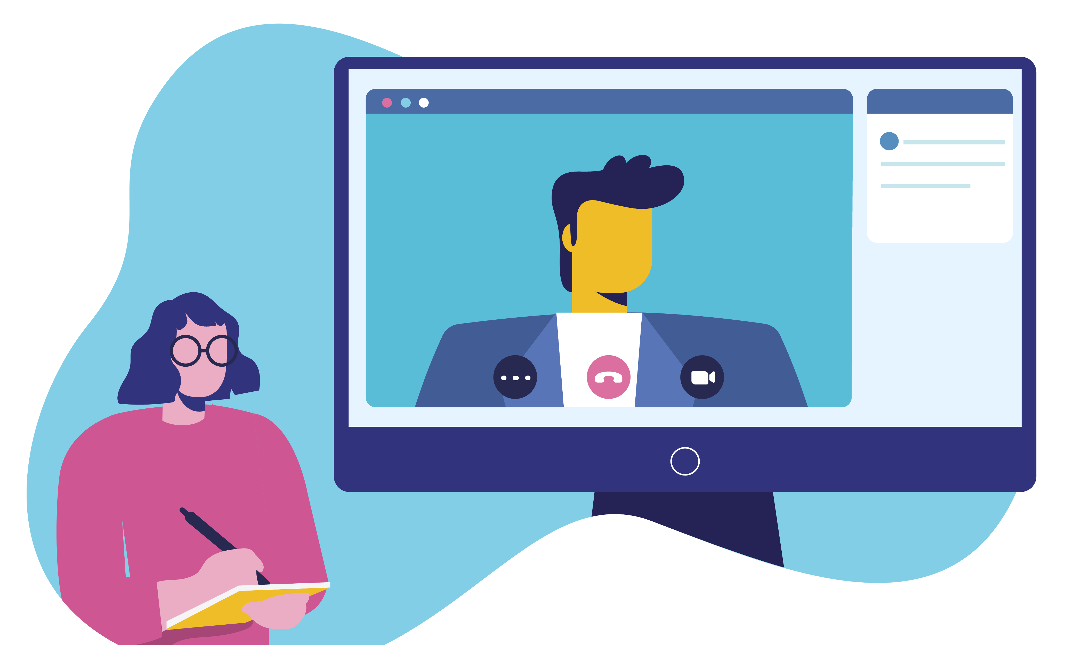 taking notes virtual interview