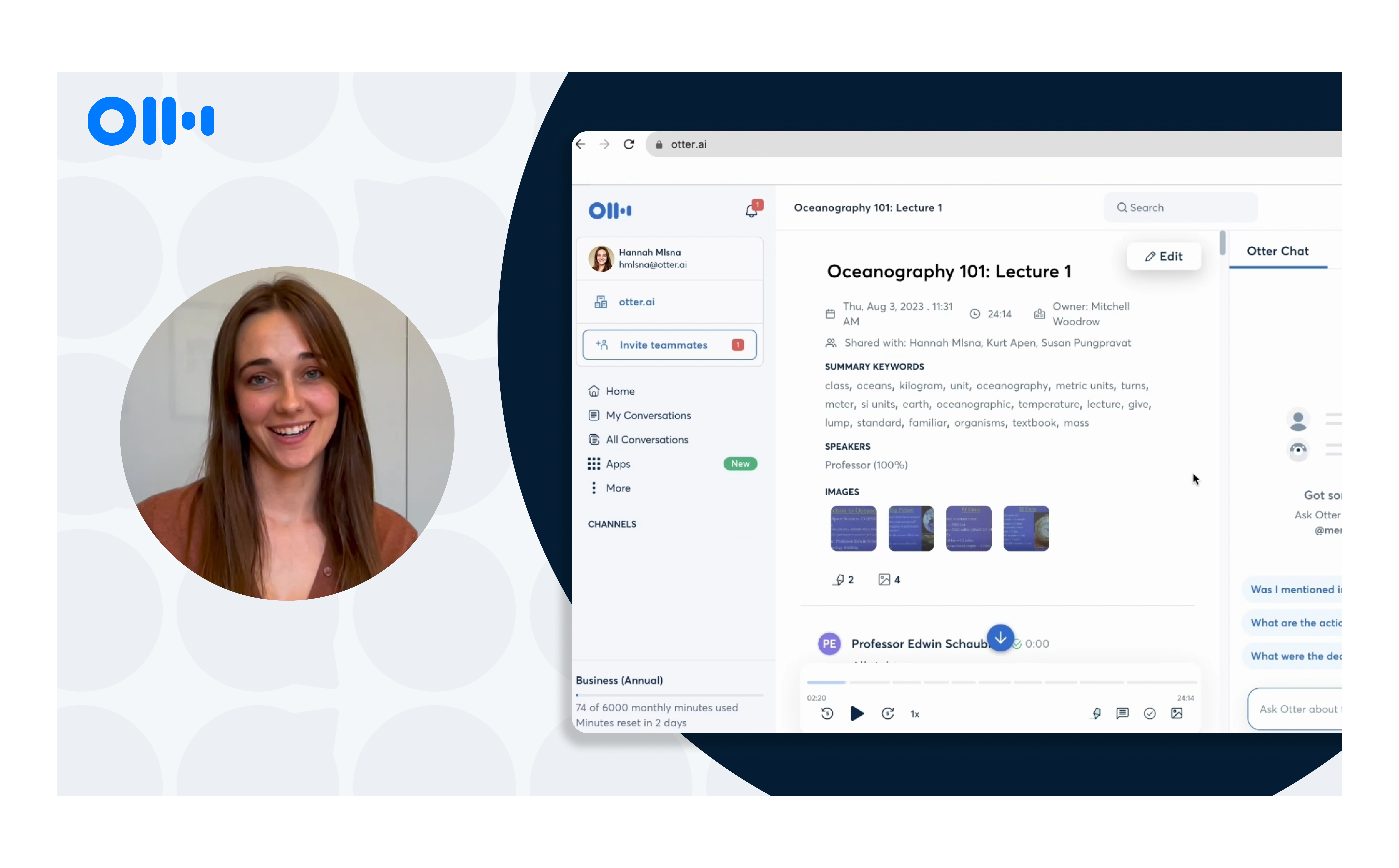 Maximize your study approach with Otter notes and Otter AI Chat